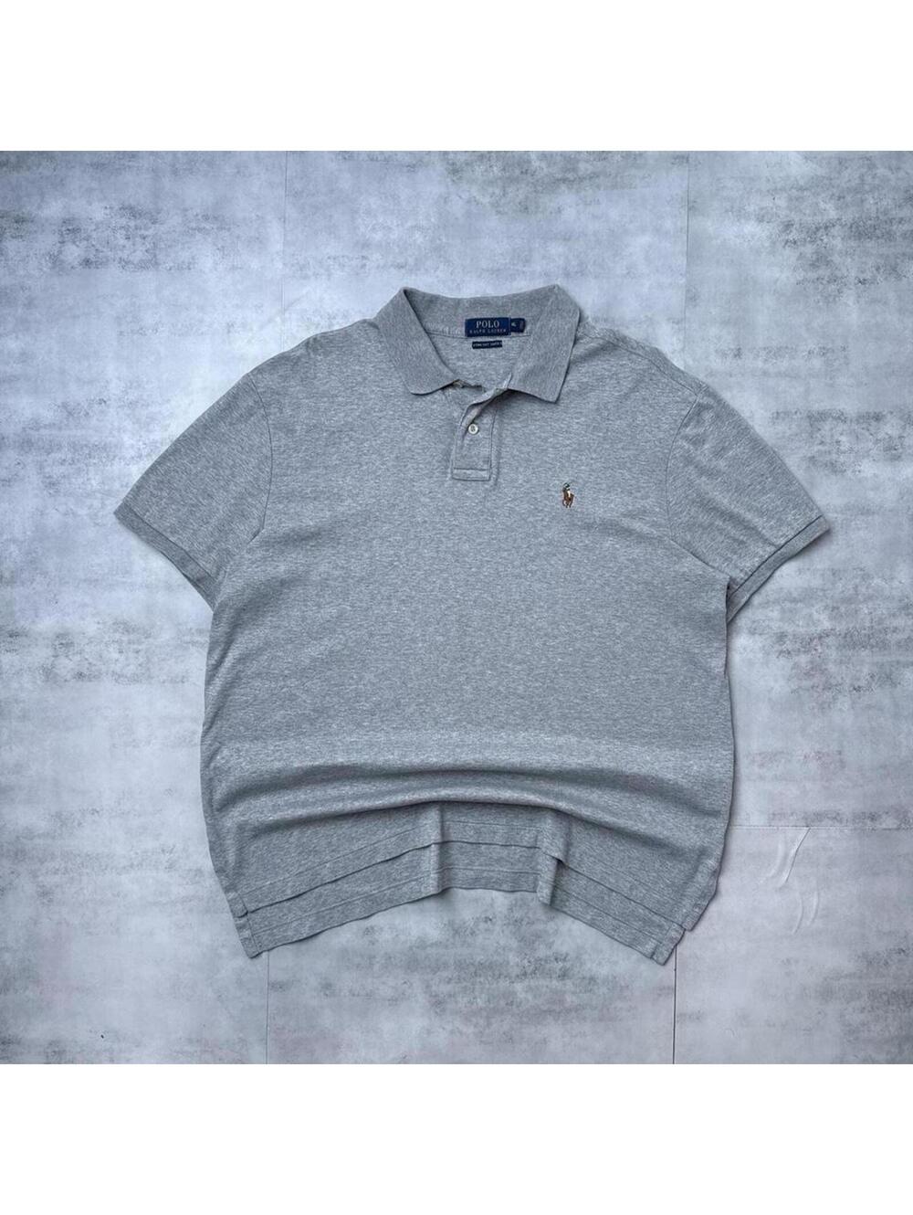Y2K Polo Ralph Lauren 00s Gray Polo Shirt